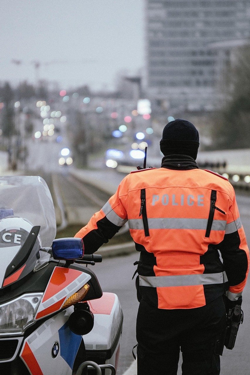 security, police luxembourg, motorbike police, luxembourg, police, protest, demonstration